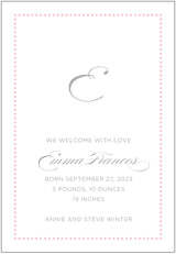 Emma Custom Birth Announcement