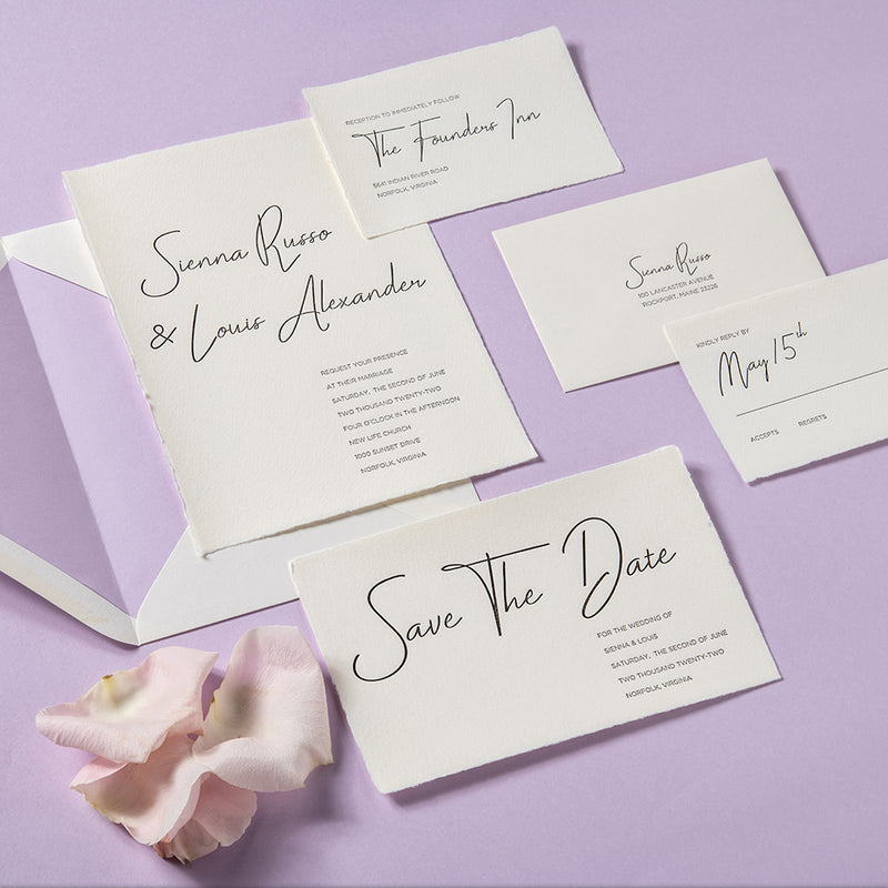 Sienna + Louis Custom Wedding Invitation