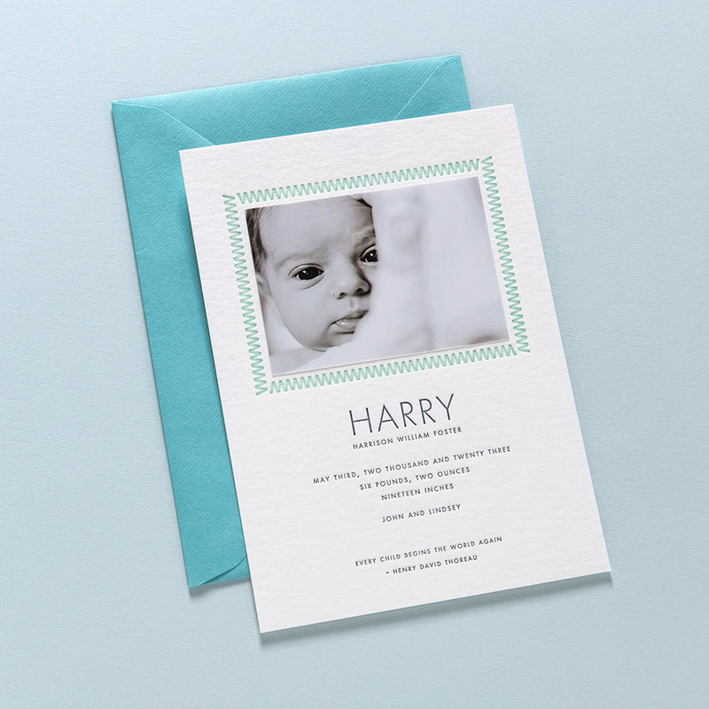 Harry Custom Birth Announcement
