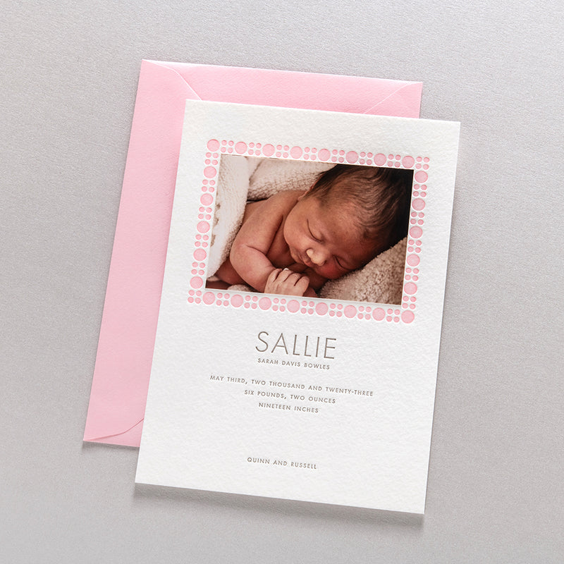 Sallie Newborn Announcement