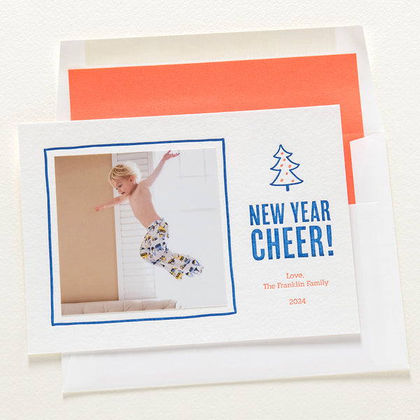 Cheery New Year Holiday Card