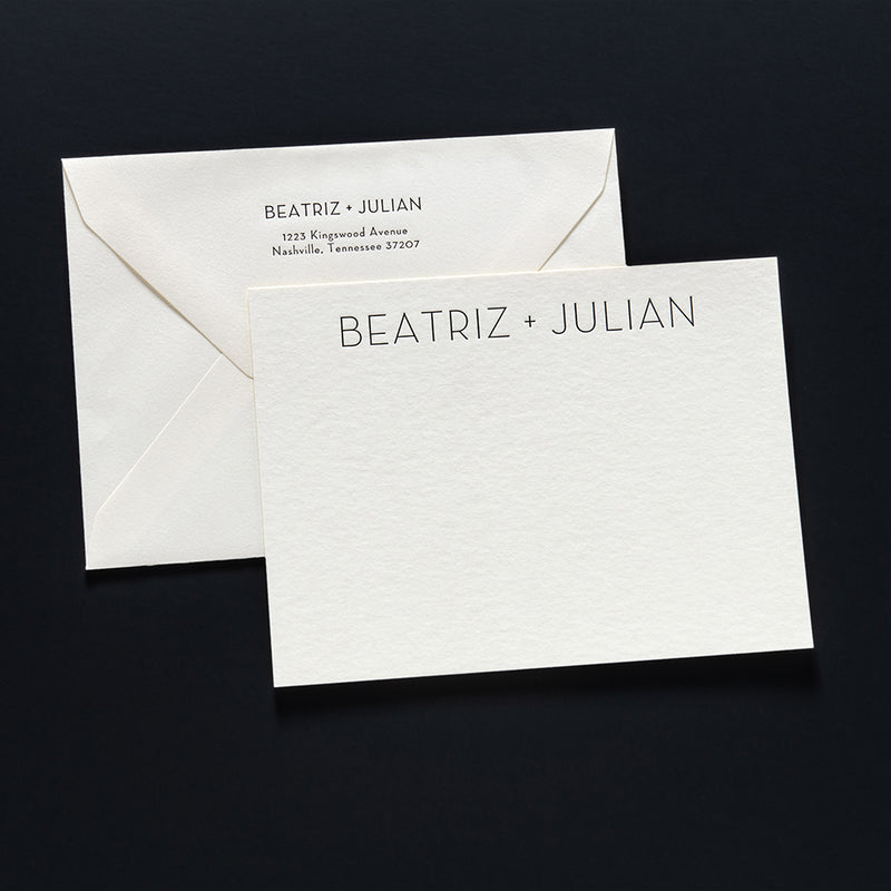 Beatriz + Julian Custom Stationery