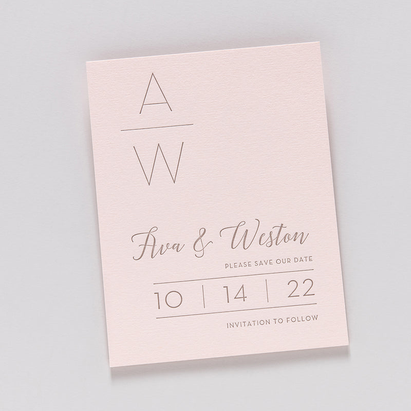 Ava + Weston Custom Save The Date